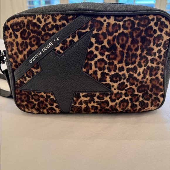 Authentic Golden Goose Star Bag in Leopard Print Pony Skin. - Picture 3 of 11